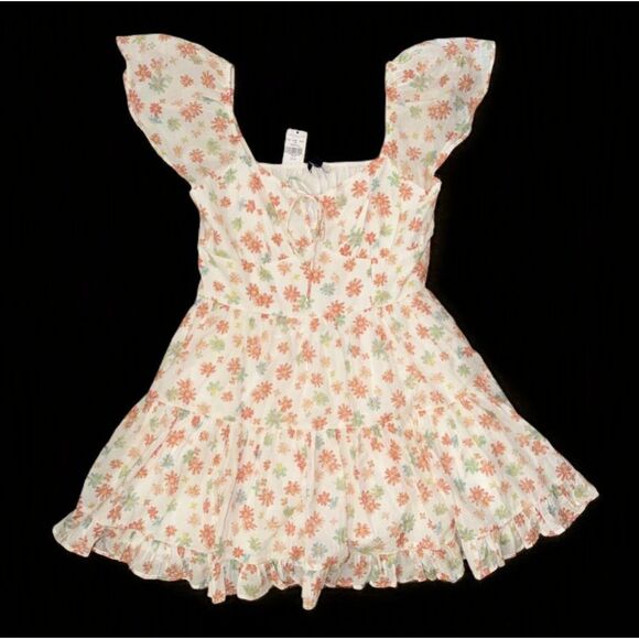 American Eagle Outfitters Dresses & Skirts - NEW American Eagle AE Dress M Flutter Sleeve Floral Babydoll Mini tiered peasant